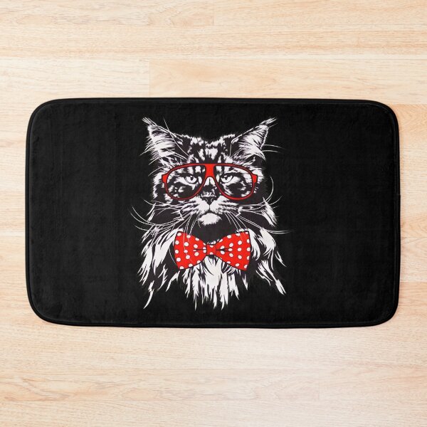 Item preview, Dapper Cat with Glasses and Bow Tie designed and sold by GiaoCalonas.