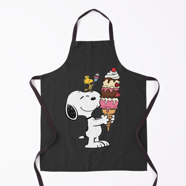 Item preview, Snoopy & Woodstock Ice Cream Design – Cute Peanuts Cartoon Tee | Limited Edition designed and sold by Ennouny Brahim.