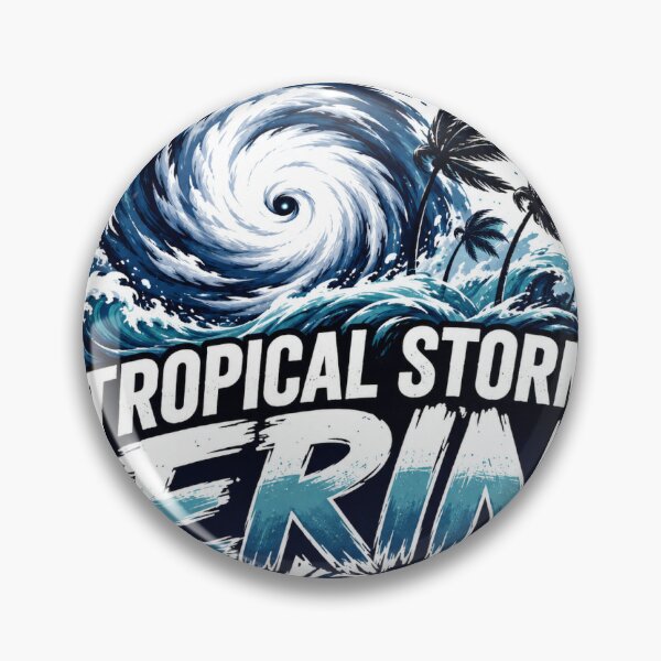 Item preview, Tropical Storm Erin Hurricane Storm Ocean Waves Palm Trees Weather Design designed and sold by madihaali0064.