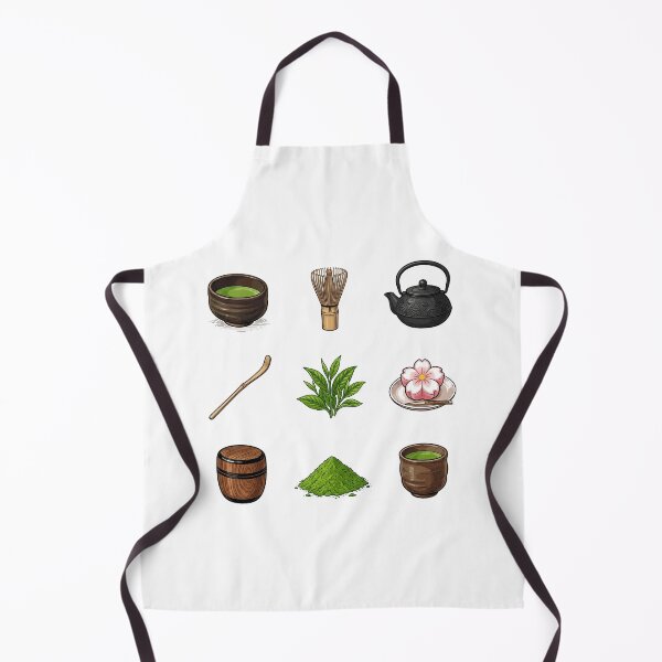 Item preview, Japanese Matcha Green Tea Ceremony Set Sticker Pack Chasen Wagashi Aesthetic designed and sold by mood-draftsman.