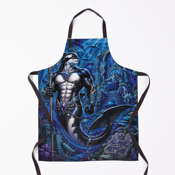 Item preview, Orca Merman – Neptune’s Ocean Guardian | 90s Airbrush Fantasy designed and sold by Kilian Luc.