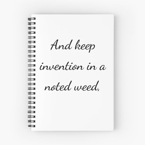 Item preview, “And keep invention in a noted weed,” - handwriting black designed and sold by ariksworld.