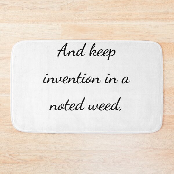 Item preview, “And keep invention in a noted weed,” - handwriting black designed and sold by ariksworld.