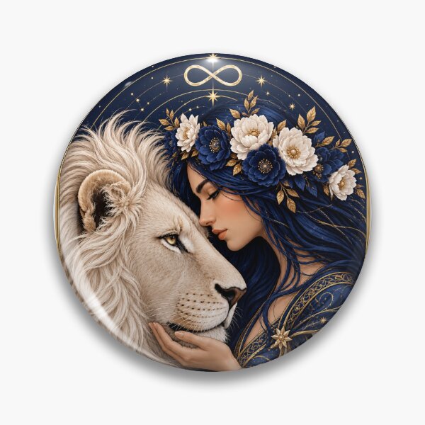 Item preview, Strength Tarot Card Lion Goddess Gothic Occult Art designed and sold by MythicMood.