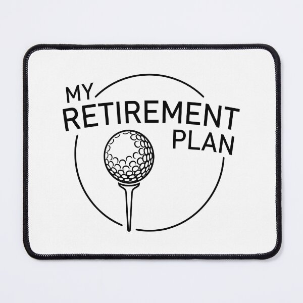 Item preview, My Retirement Plan - Funny Golfing Golfer Typography designed and sold by Shopeon Designs.