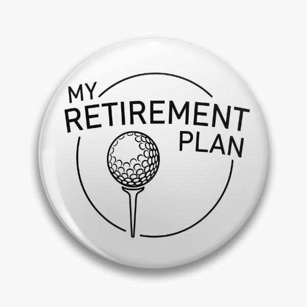 Item preview, My Retirement Plan - Funny Golfing Golfer Typography designed and sold by Shopeon Designs.