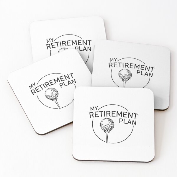 Item preview, My Retirement Plan - Funny Golfing Golfer Typography designed and sold by Shopeon Designs.