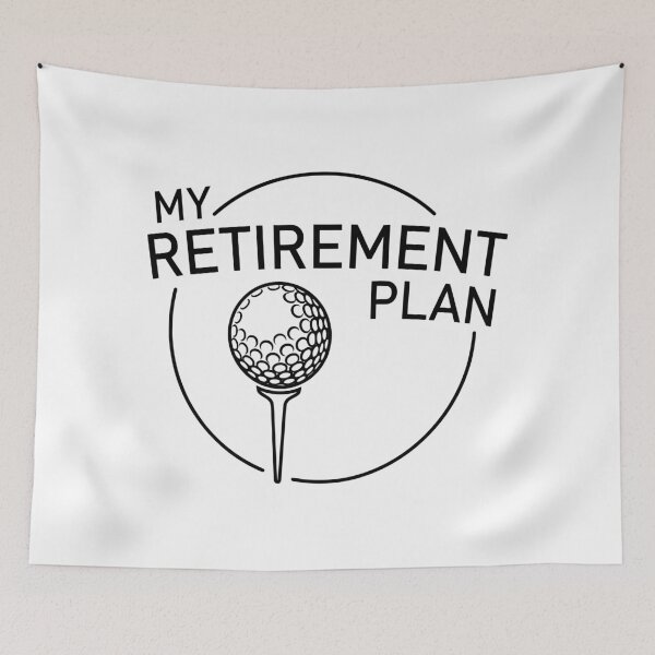 Item preview, My Retirement Plan - Funny Golfing Golfer Typography designed and sold by Shopeon Designs.