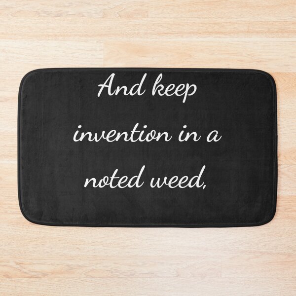 Item preview, “And keep invention in a noted weed,” - handwriting white designed and sold by ariksworld.