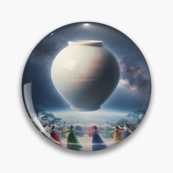 Item preview, Cosmic Moon Jar: The Celestial Ganggangsullae Dance designed and sold by SOOstudio73.