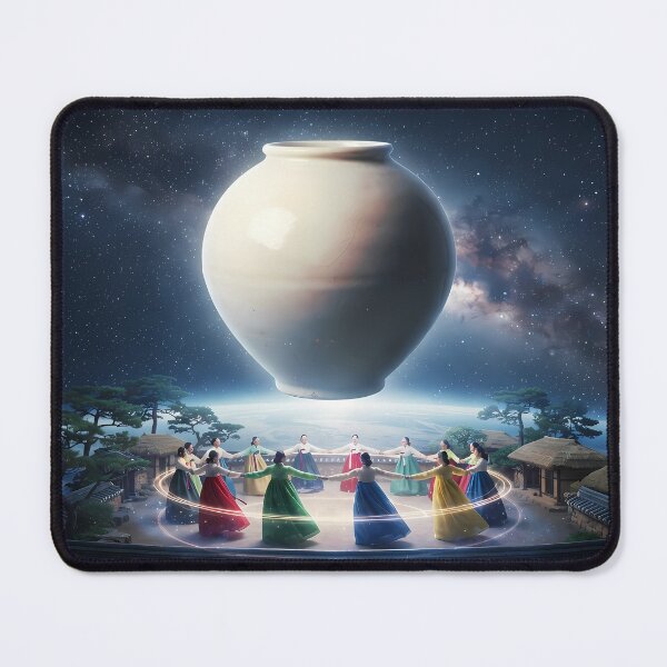 Item preview, Cosmic Moon Jar: The Celestial Ganggangsullae Dance designed and sold by SOOstudio73.