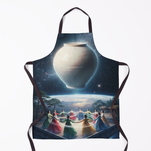 Item preview, Cosmic Moon Jar: The Celestial Ganggangsullae Dance designed and sold by SOOstudio73.
