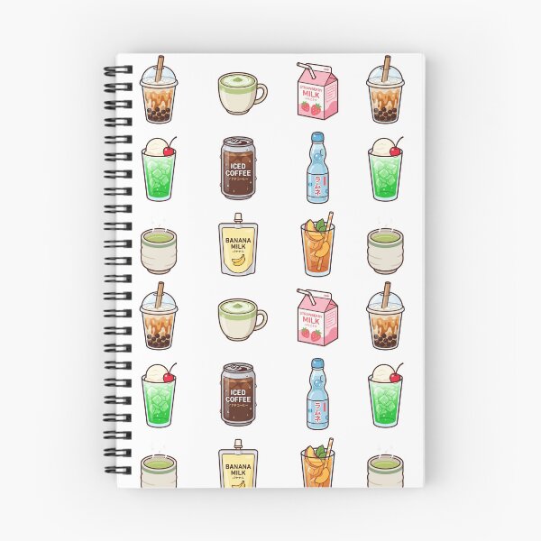 Item preview, Cute Japanese Drinks Sticker Pack Boba Melon Soda Milk Ramune Aesthetic designed and sold by mood-draftsman.