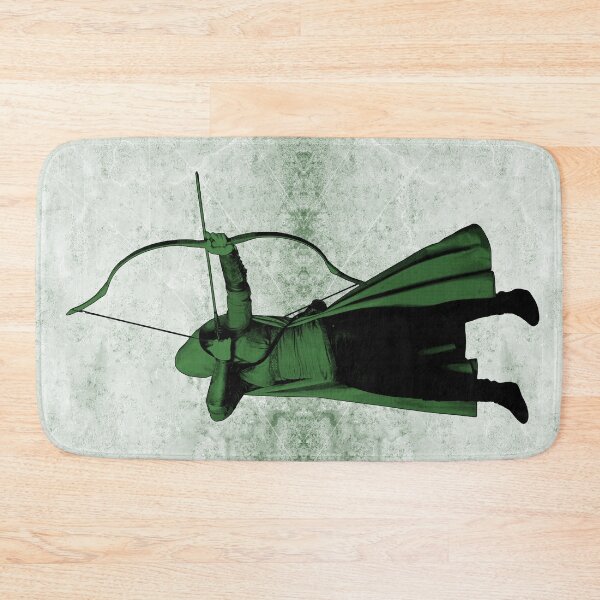 Item preview, Dark Green Hooded Fantasy Archer Drawing Bow Ranger designed and sold by Ghoul Enterprises.