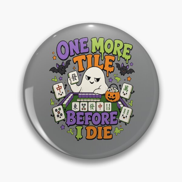 Item preview, Spooky Halloween Mahjong Club – Mahjong Lover Design designed and sold by JansenGS.