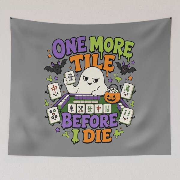 Item preview, Spooky Halloween Mahjong Club – Mahjong Lover Design designed and sold by JansenGS.