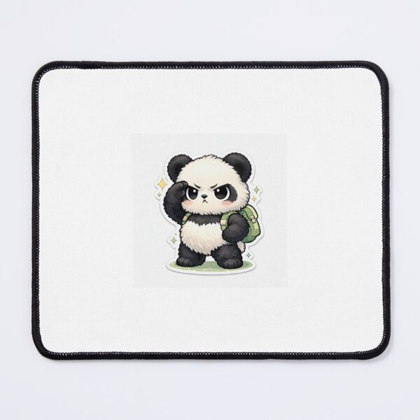 Item preview, Salute Panda Sticker Kawaii Funny Animal Meme for Students & Work Friends designed and sold by CutePrintCorner.