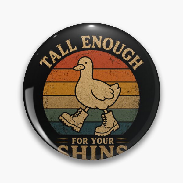 Item preview, Tall Enough For Your Shins Duck Humor Waterfowl Lover designed and sold by RetroMini2026.
