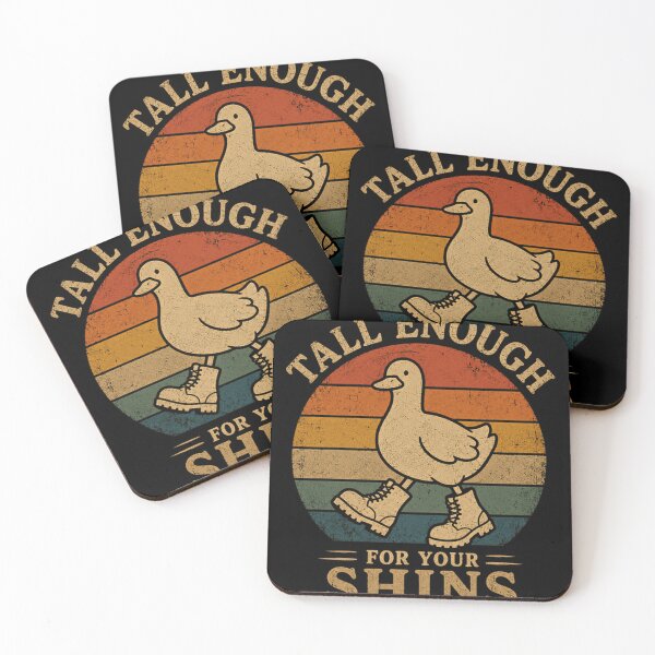 Item preview, Tall Enough For Your Shins Duck Humor Waterfowl Lover designed and sold by RetroMini2026.