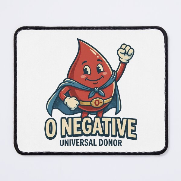 Item preview, O Negative Universal Donor Superhero Blood Drop designed and sold by ookiArt.