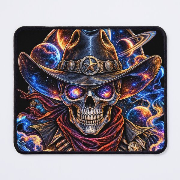 Item preview, Space Cowboy Skull Cosmic Western Skeleton Sci-Fi T-Shirt designed and sold by HAFIZ-DP.
