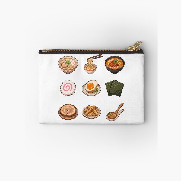 Item preview, Japanese Ramen Noodle Bowls & Toppings Sticker Pack Foodie Aesthetic designed and sold by mood-draftsman.