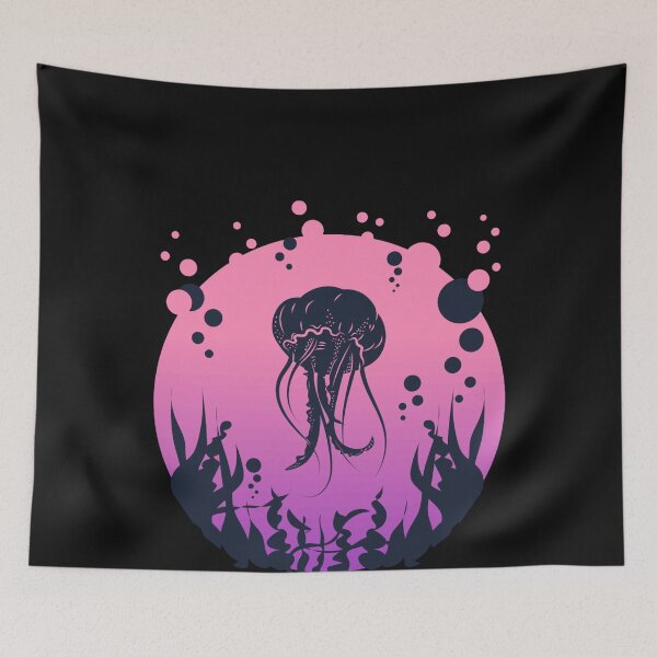 Item preview, Retro Arts Animals - Jellyfish designed and sold by DessieDermot.