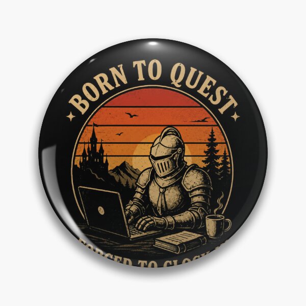 Item preview, Born To Quest Forced To Clock In Fantasy Gamer Office Professional designed and sold by RetroMini2026.