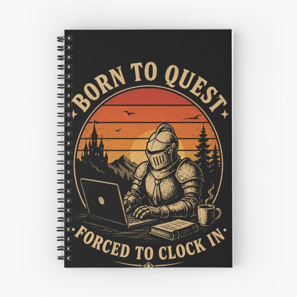 Item preview, Born To Quest Forced To Clock In Fantasy Gamer Office Professional designed and sold by RetroMini2026.