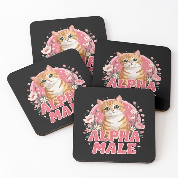 Item preview, Alpha Male Cat Kitten Floral Cute Funny Design designed and sold by GiaoCalonas.