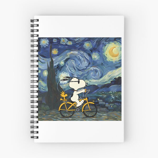 Artikelvorschau, Snoopy Woodstock Sternennacht Fahrrad Peanuts Kunst | Limitierte Auflage entworfen und verkauft von alterity268.