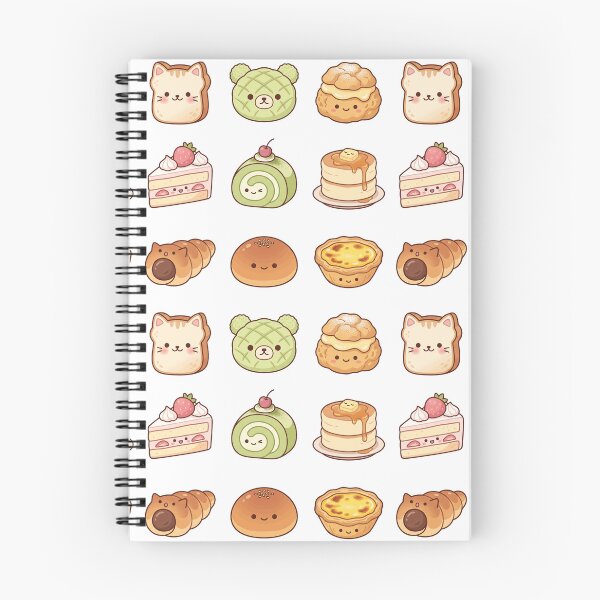 Item preview, Cute Kawaii Japanese Bakery Sticker Pack Bread Cake Melonpan Aesthetic designed and sold by mood-draftsman.