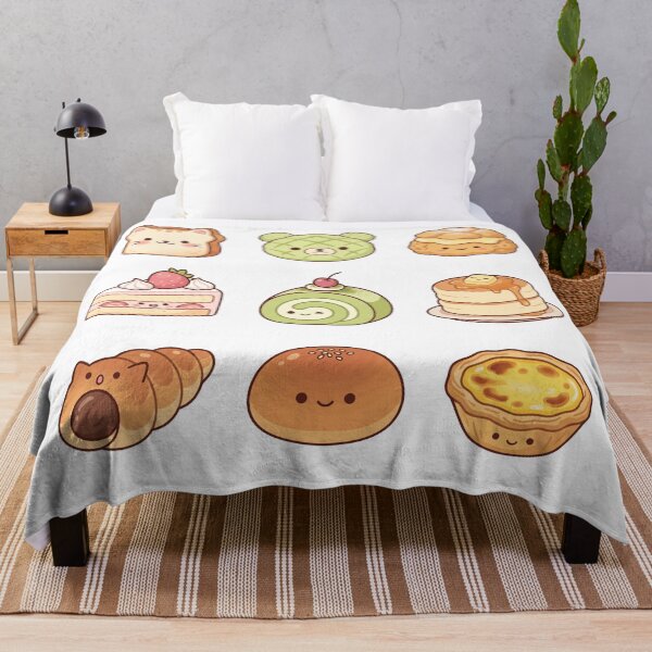 Item preview, Cute Kawaii Japanese Bakery Sticker Pack Bread Cake Melonpan Aesthetic designed and sold by mood-draftsman.