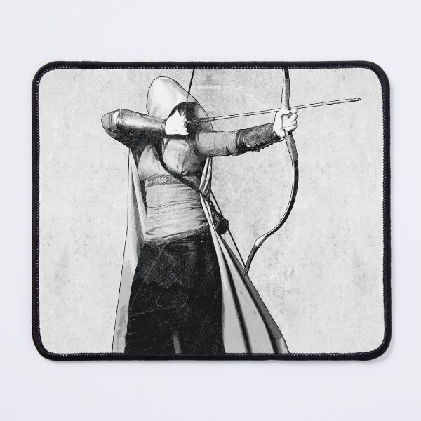 Item preview, Hooded Fantasy Archer Drawing Bow Ranger Warrior designed and sold by Ghoul Enterprises.