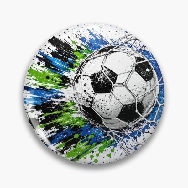 Item preview, Soccer Ball Goal Paint Splash – Dynamic Football Sports Art designed and sold by madihaali0064.