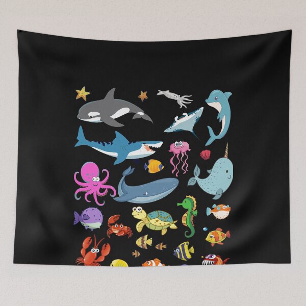 Item preview, Retro Arts Animals - Animals Kids Children Ocean  designed and sold by DessieDermot.