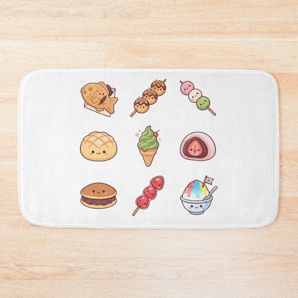 Item preview, Cute Kawaii Japanese Street Food & Desserts Sticker Pack Taiyaki Dango Aesthetic designed and sold by mood-draftsman.