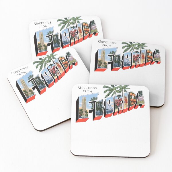 Item preview, Large Block Lettering Scene Insets Palm Trees designed and sold by RichardScanlen.