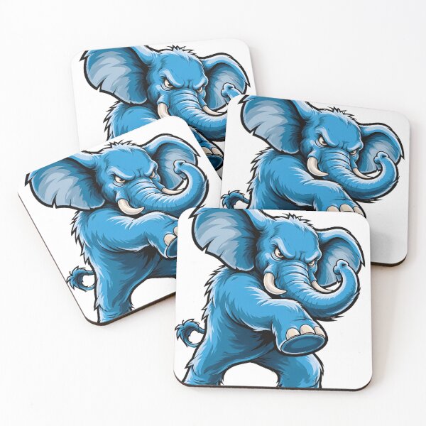 Item preview, Fierce Blue Elephant Warrior designed and sold by MKatney.