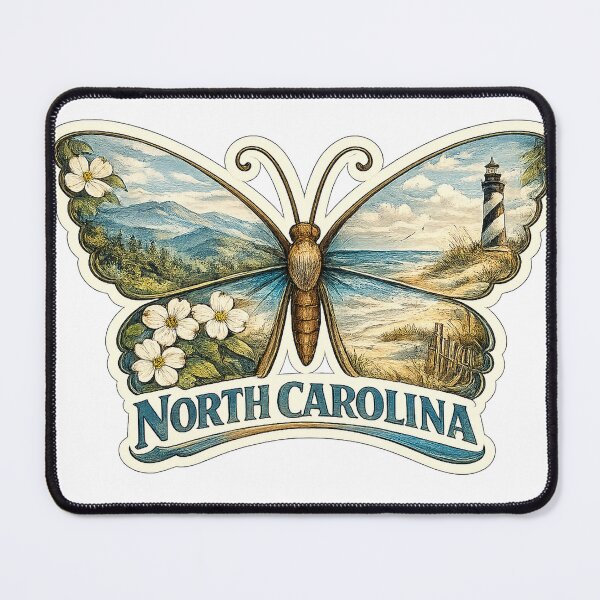 Item preview, North Carolina State Soul Butterfly designed and sold by Whimspired By Paxx.
