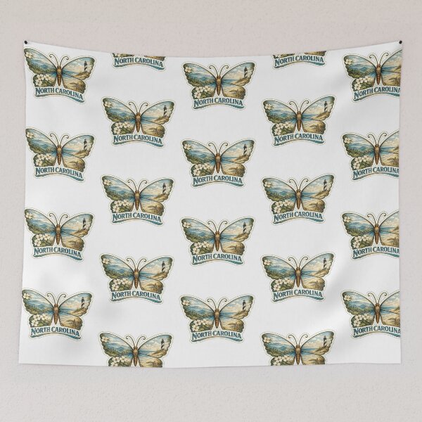 Item preview, North Carolina State Soul Butterfly designed and sold by Whimspired By Paxx.