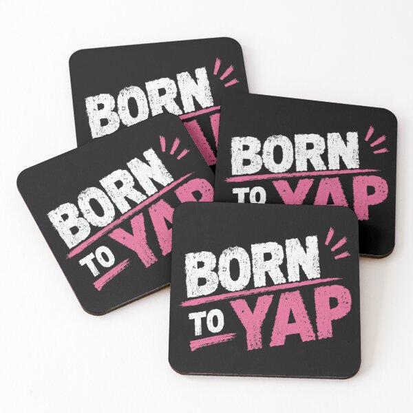 Item preview, Born To Yap Talkative Person Chatty Speaker Humor designed and sold by RetroMini2026.