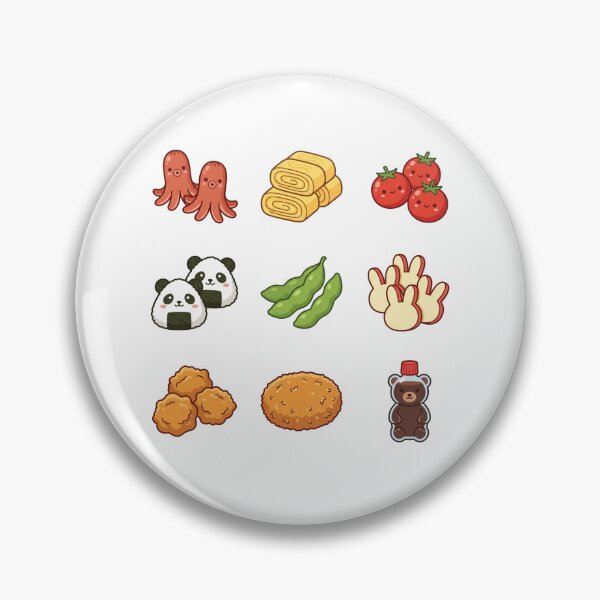 Item preview, Cute Kawaii Japanese Bento Box Side Dishes Sticker Pack Foodie Aesthetic designed and sold by mood-draftsman.