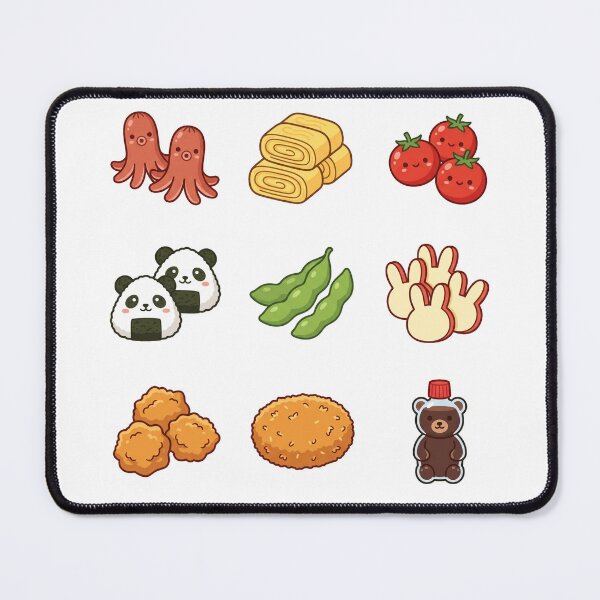 Item preview, Cute Kawaii Japanese Bento Box Side Dishes Sticker Pack Foodie Aesthetic designed and sold by mood-draftsman.