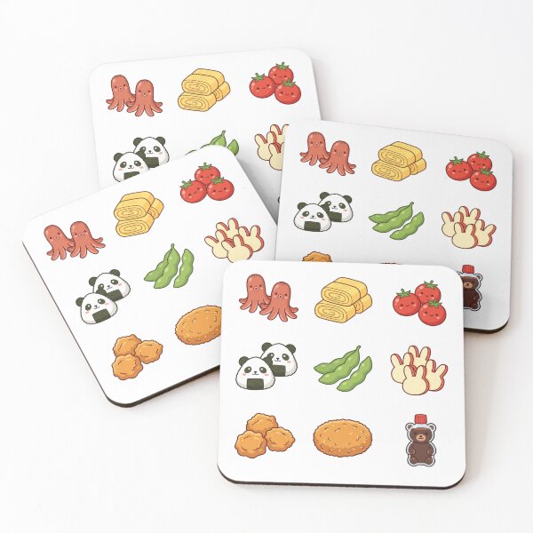 Item preview, Cute Kawaii Japanese Bento Box Side Dishes Sticker Pack Foodie Aesthetic designed and sold by mood-draftsman.