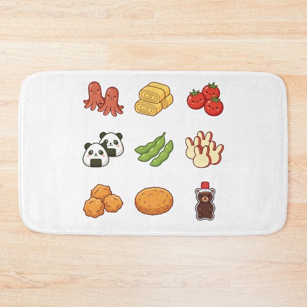 Item preview, Cute Kawaii Japanese Bento Box Side Dishes Sticker Pack Foodie Aesthetic designed and sold by mood-draftsman.