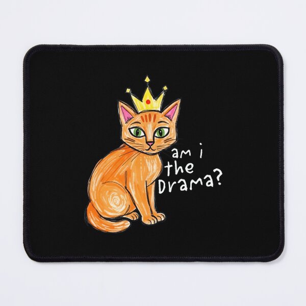 Item preview, Orange Cat Crown Drama Queen Funny Feline Art designed and sold by GiaoCalonas.