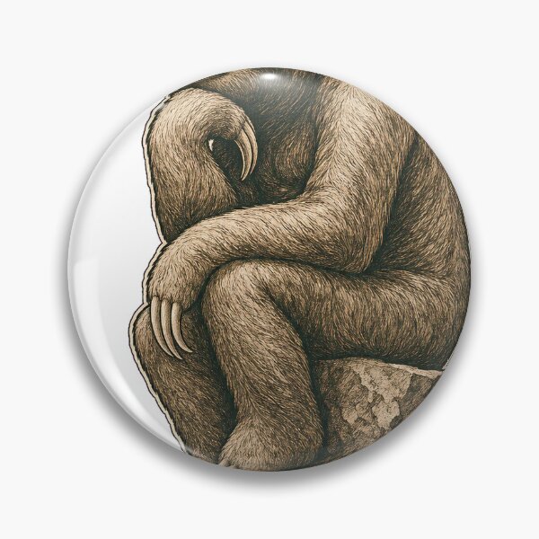 Item preview, Le Penseur Sloth - Classical Thinker Statue Parody Art Tee designed and sold by KIDEnia.