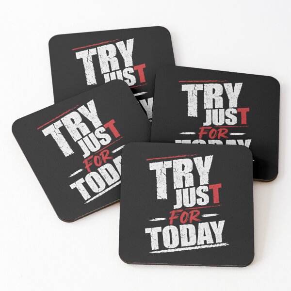 Item preview, Try Just For Today Motivational Daily Inspiration Quote designed and sold by RetroMini2026.