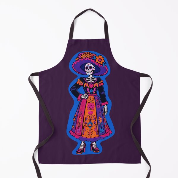 Item preview, Traditional La Catrina – Mexican Folk Dress Day of the Dead Skeleton designed and sold by KungPowUnicorn.